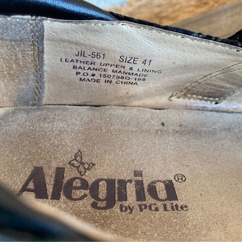 Alegria black paisley jill mary jane 41/10.5 - Picture 4 of 10